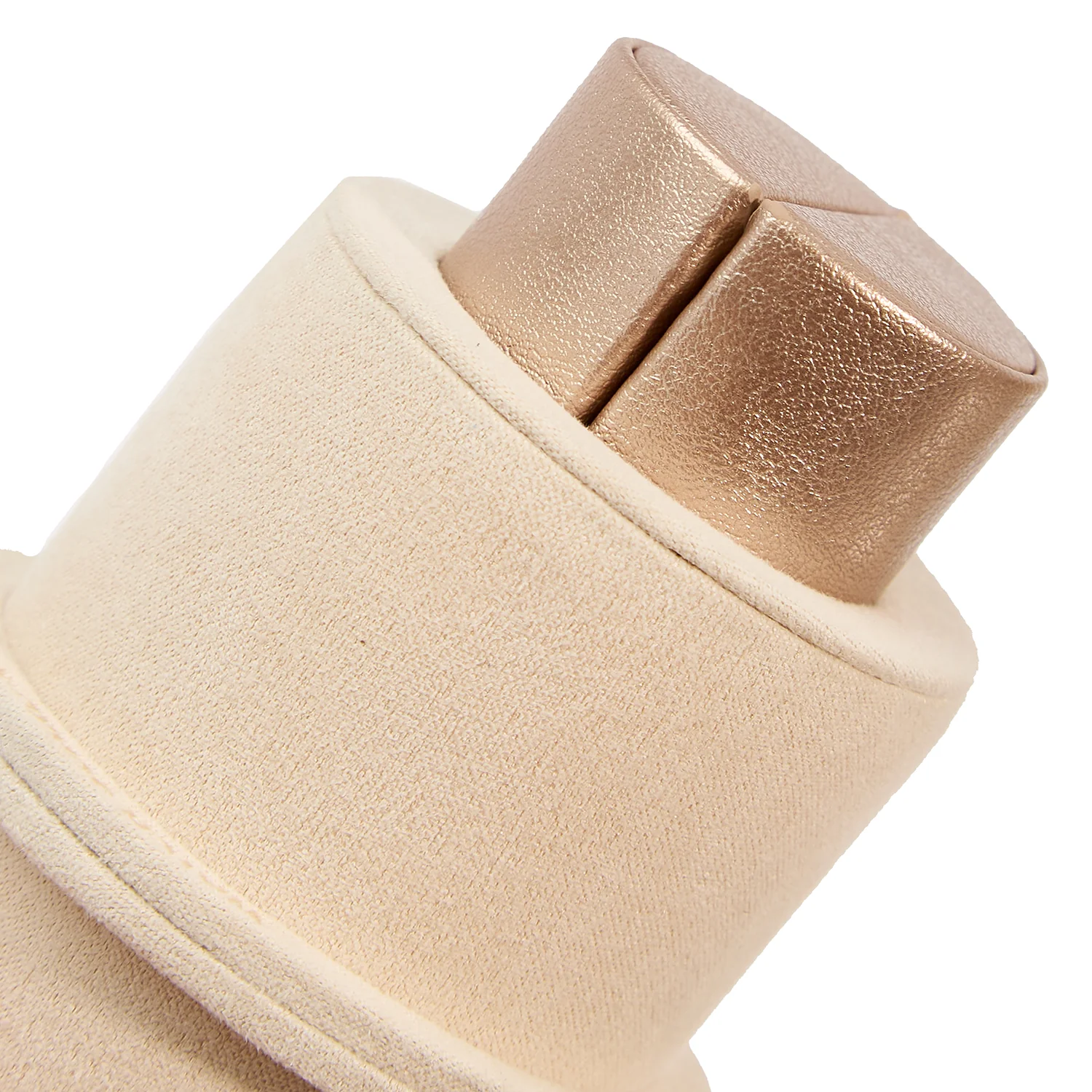 WOLF Palermo Double Watch Roll with Jewelry Pouch in Rose Gold - Image 6