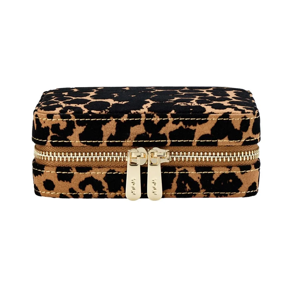 WOLF Savanna Jewelry Zip Case in Leopard Print