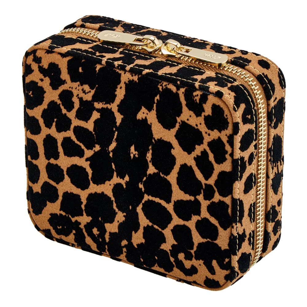 WOLF Savanna Jewelry Zip Case in Leopard Print - Image 3