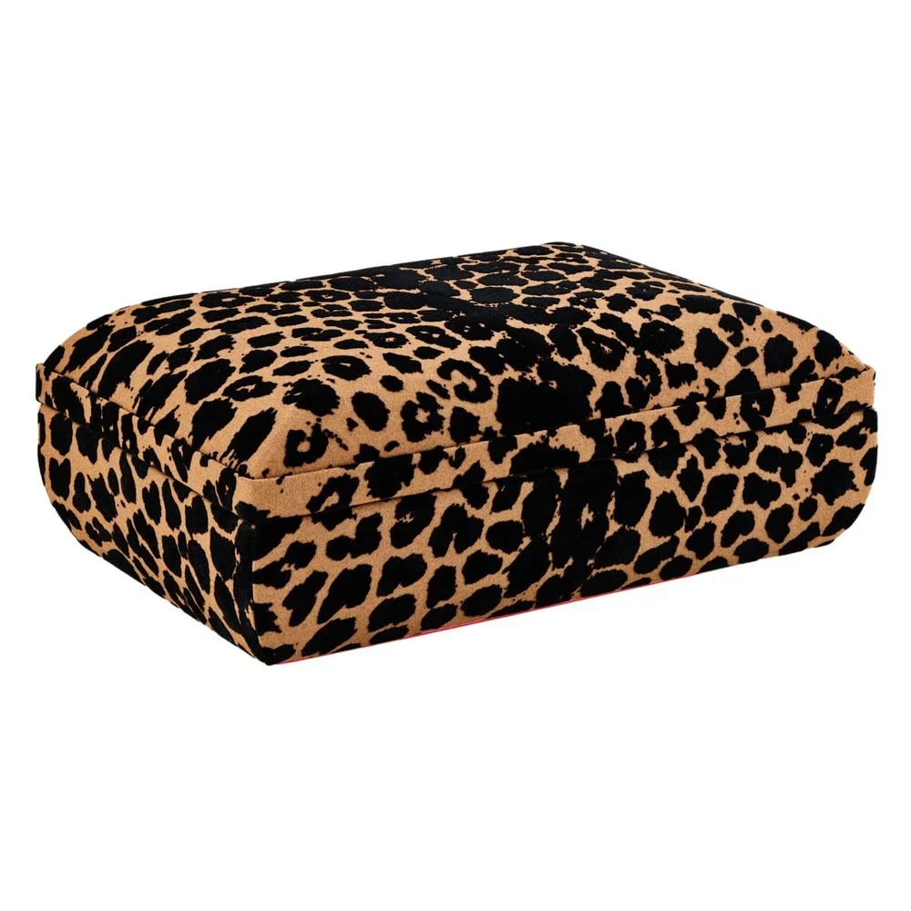 WOLF Savanna Medium Jewelry Box in Leopard Print - Image 2