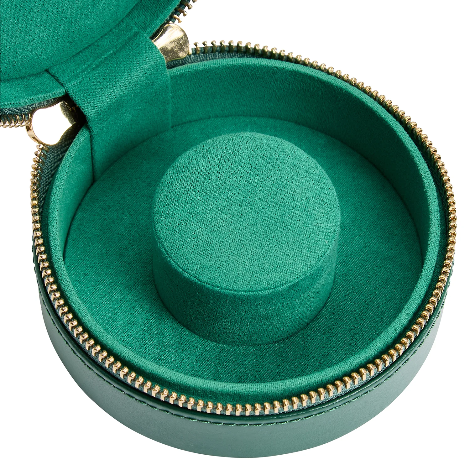 WOLF Sophia Round Zip Case in Forest Green - Image 6