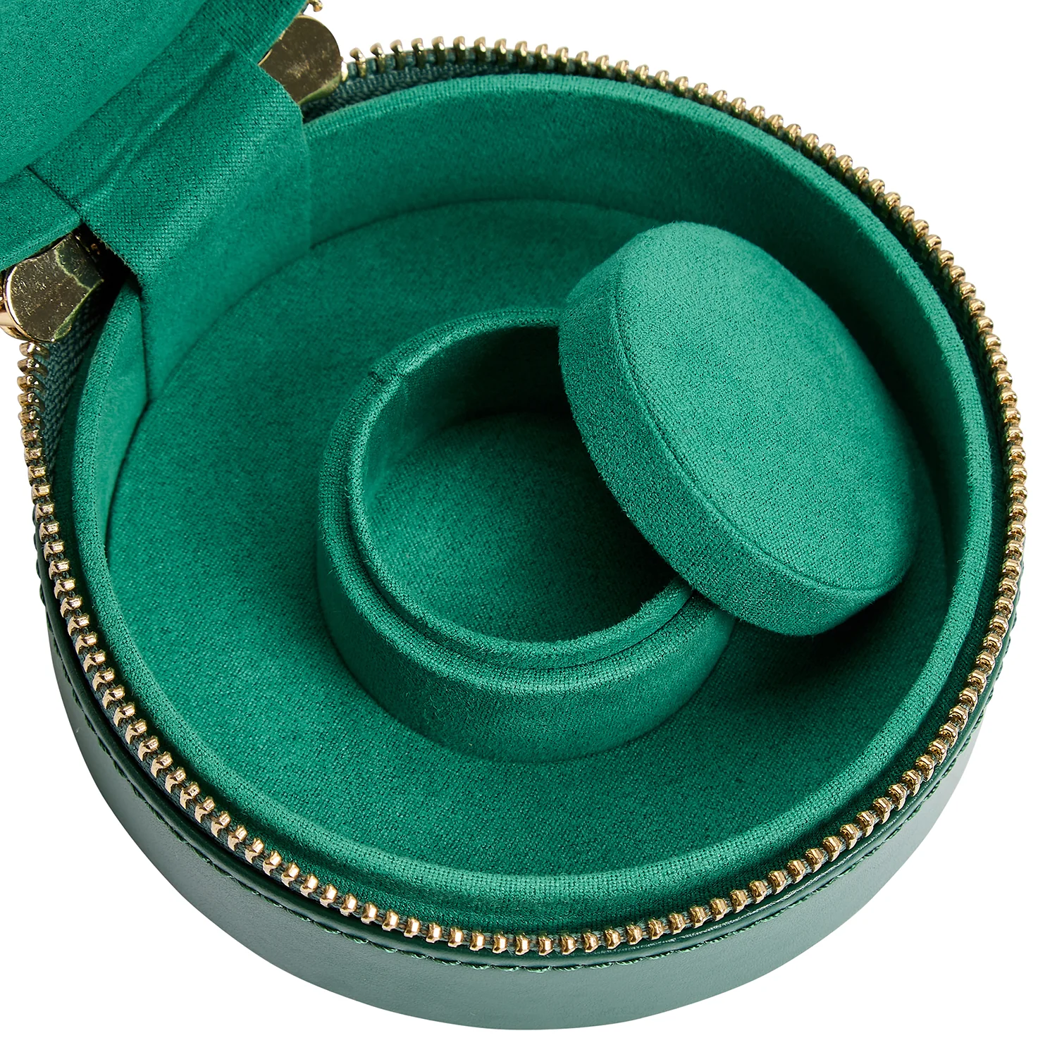 WOLF Sophia Round Zip Case in Forest Green - Image 7