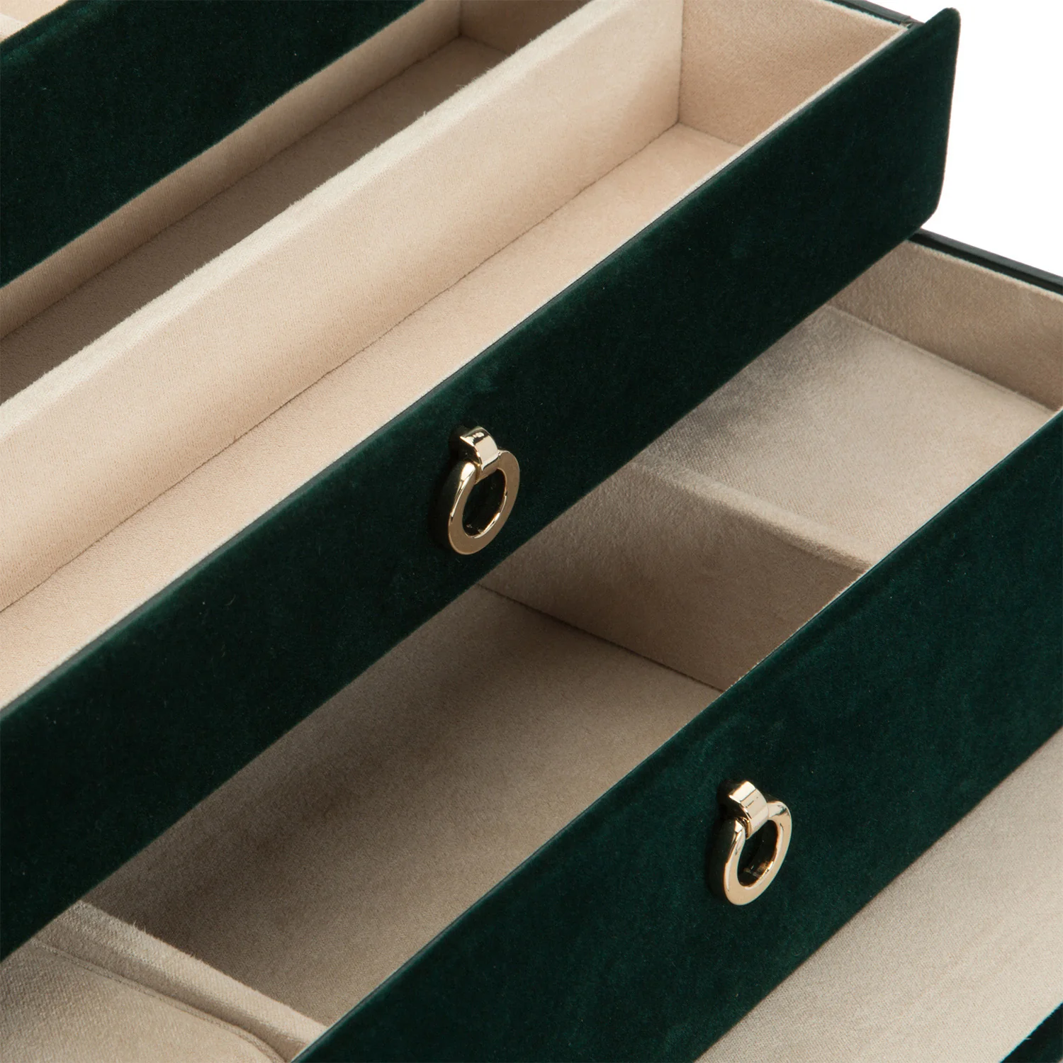 WOLF Zoe Medium Jewelry Box in Forest Green - Image 6