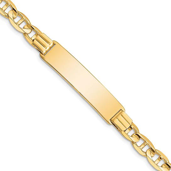 Sabel Collection Yellow Gold Anchor ID Bracelet - Image 2