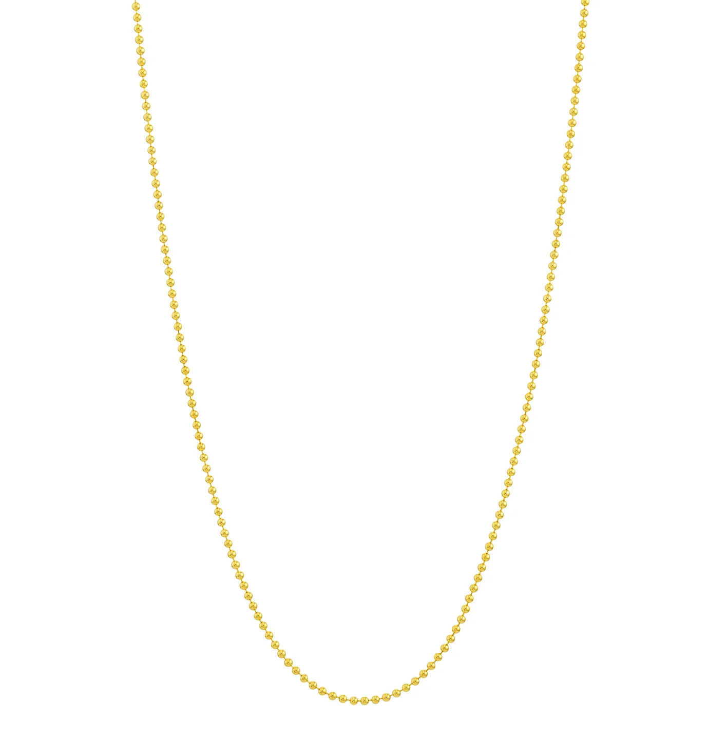 Sabel Collection Yellow Gold Bead and Bar Chain