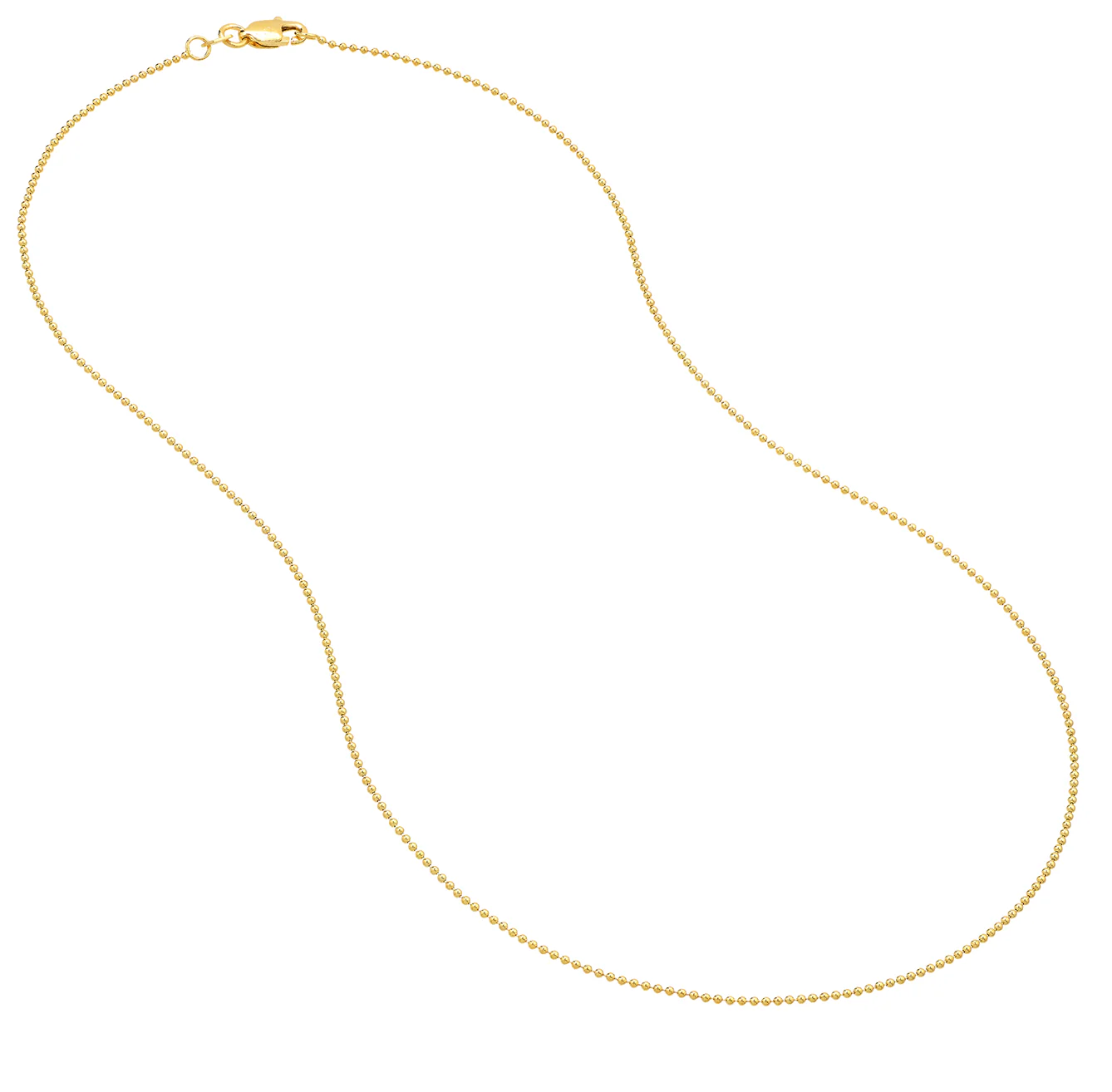 Sabel Collection Yellow Gold Bead and Bar Chain - Image 2