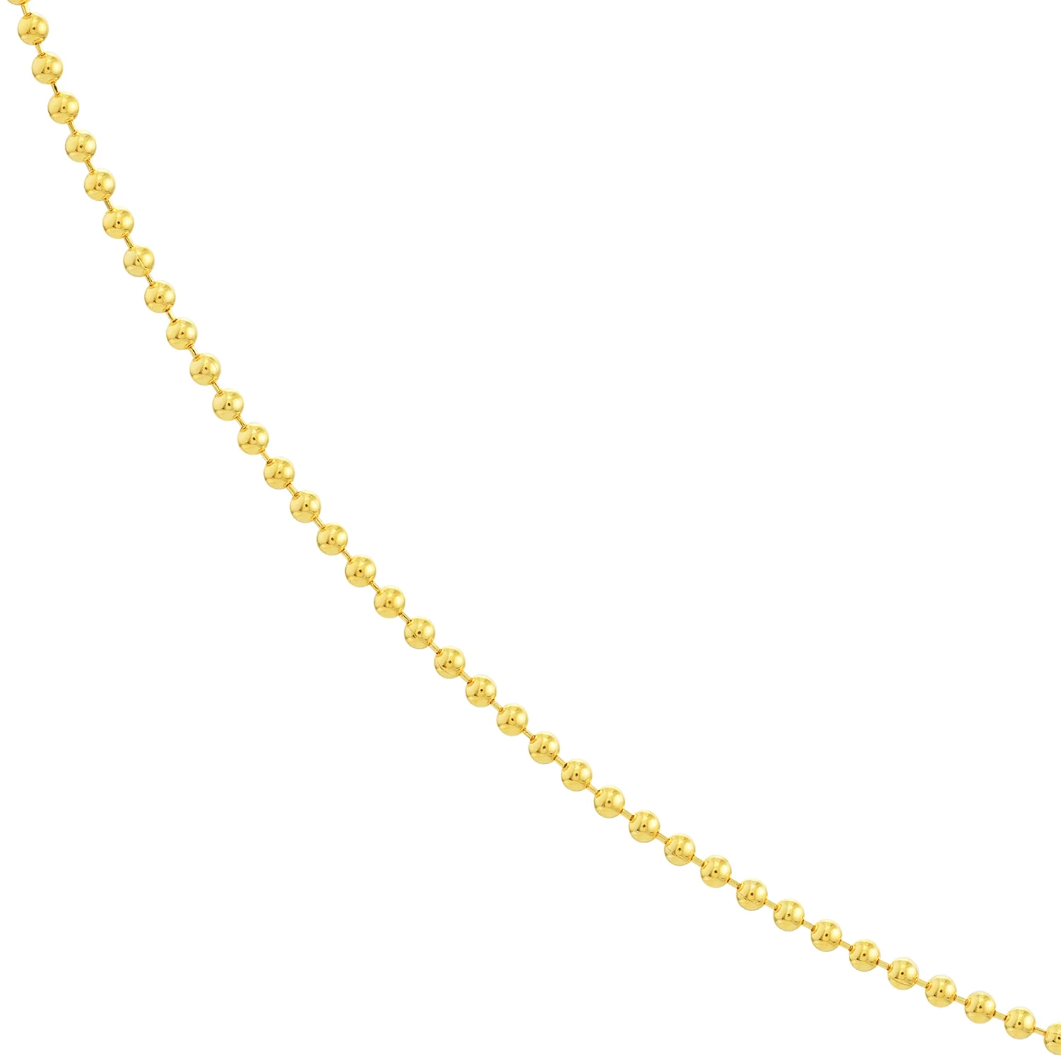 Sabel Collection Yellow Gold Bead and Bar Chain - Image 3