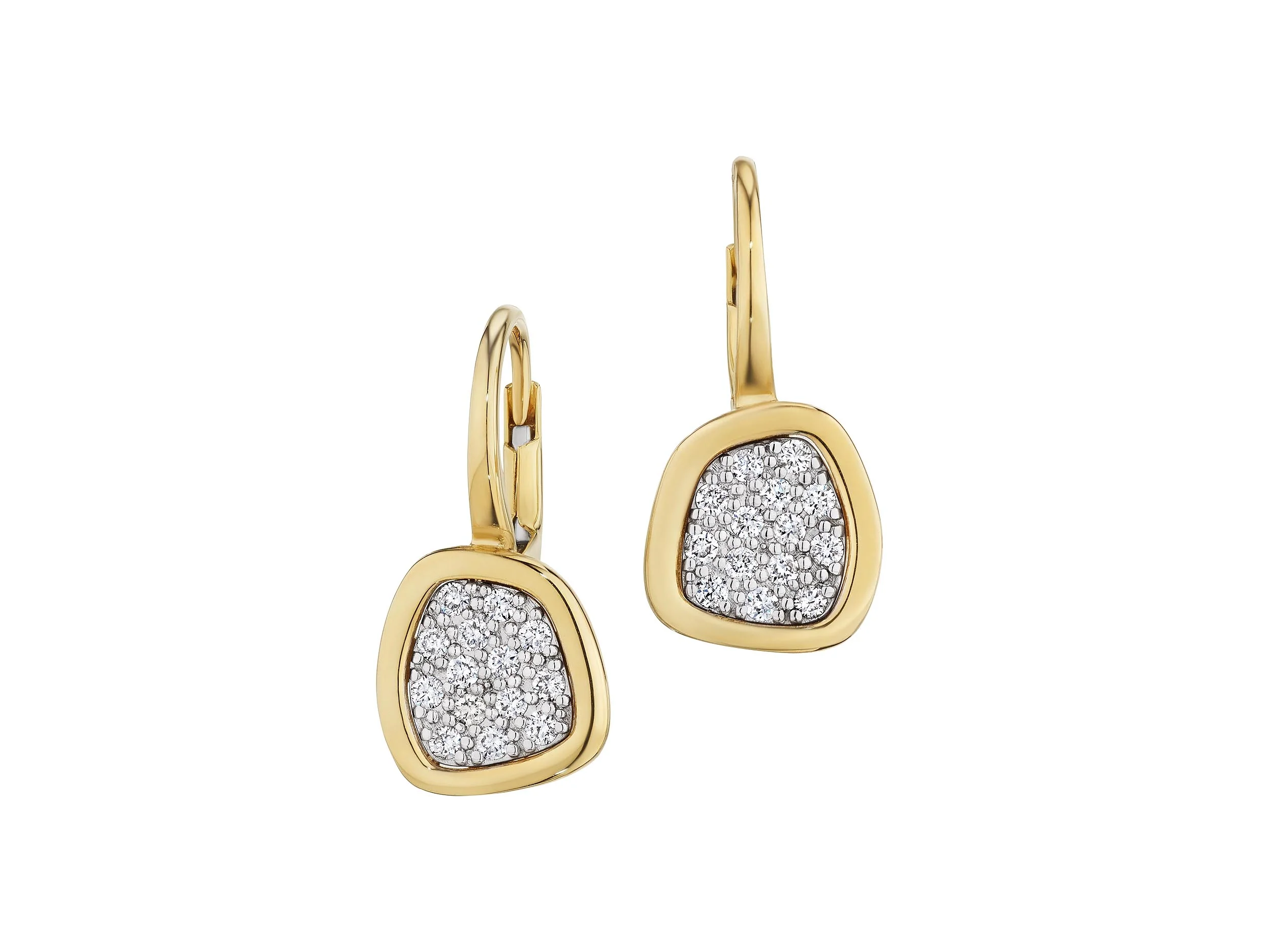 Sabel Collection Yellow Gold Diamond Earrings