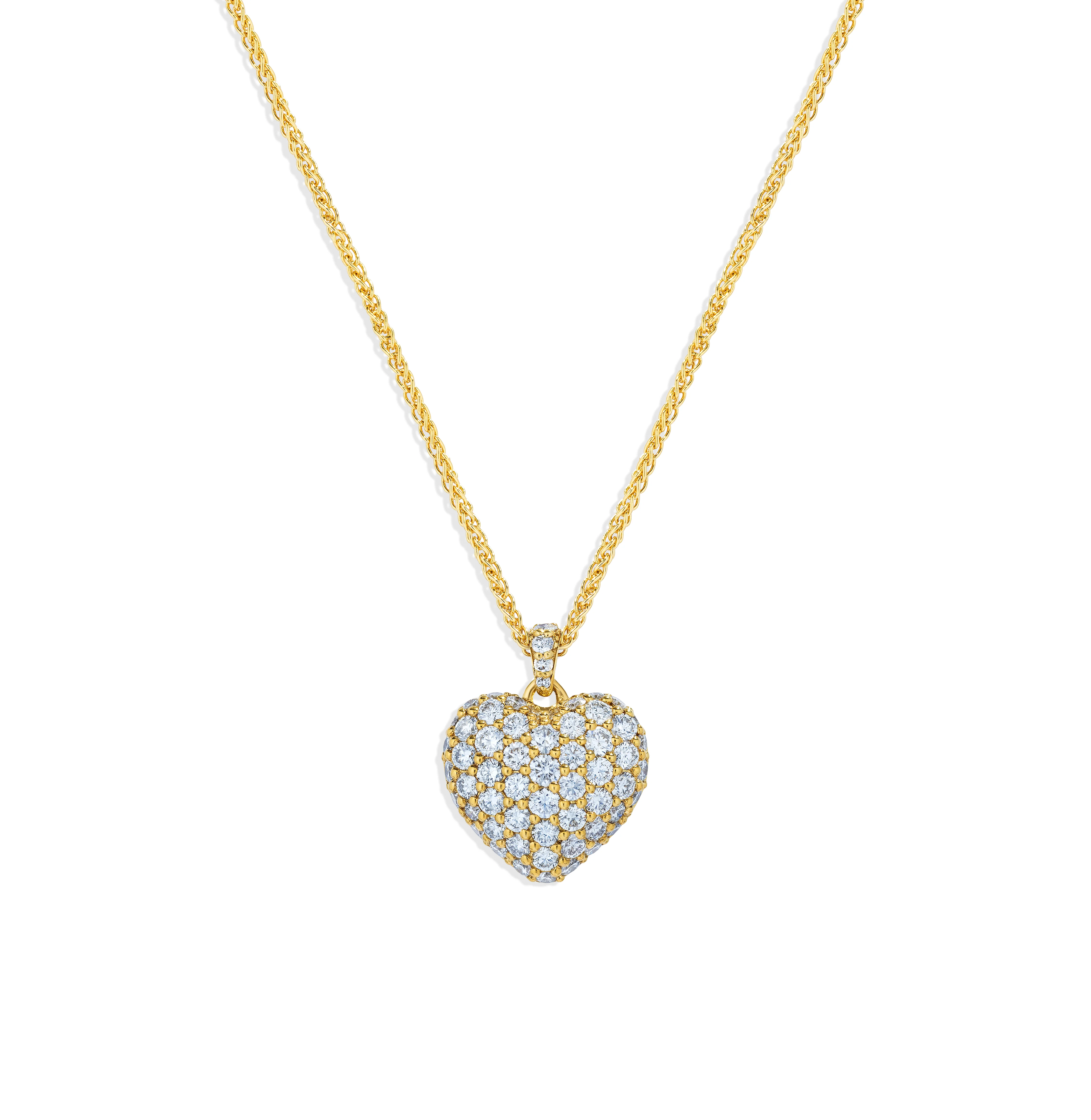 Sabel Collection Yellow Gold Diamond Heart Pendant