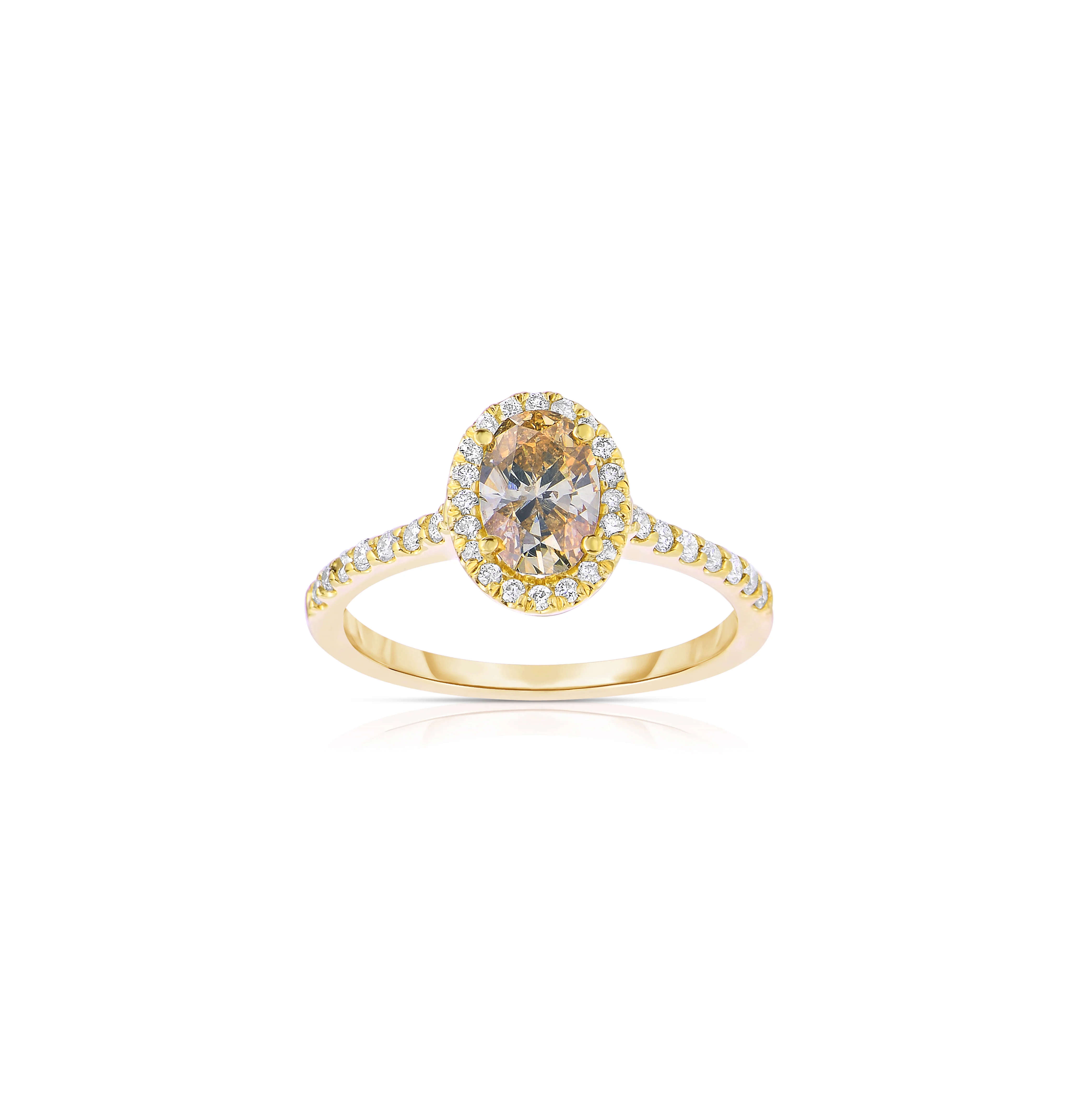 Sabel Collection Yellow Gold Fancy Diamond Fashion Ring