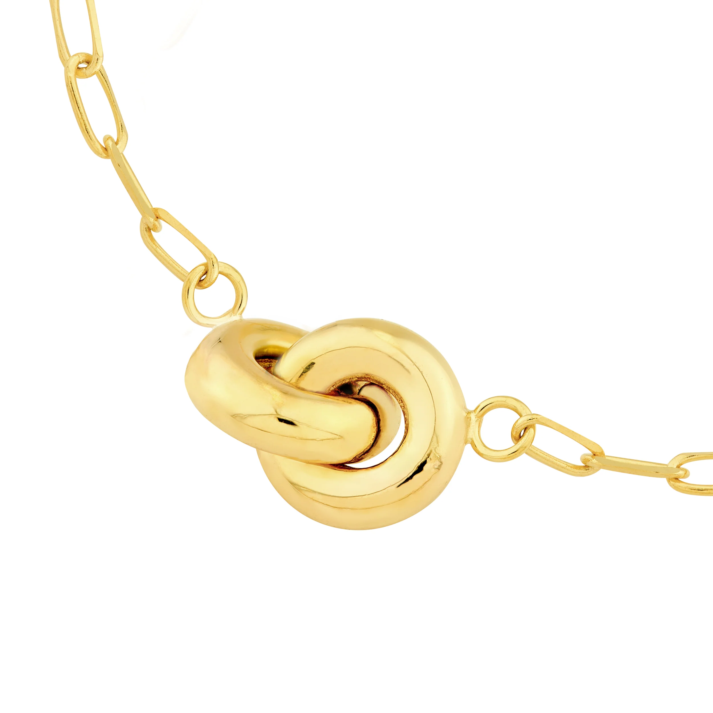Sabel Collection Yellow Gold Knot Pendant - Image 3