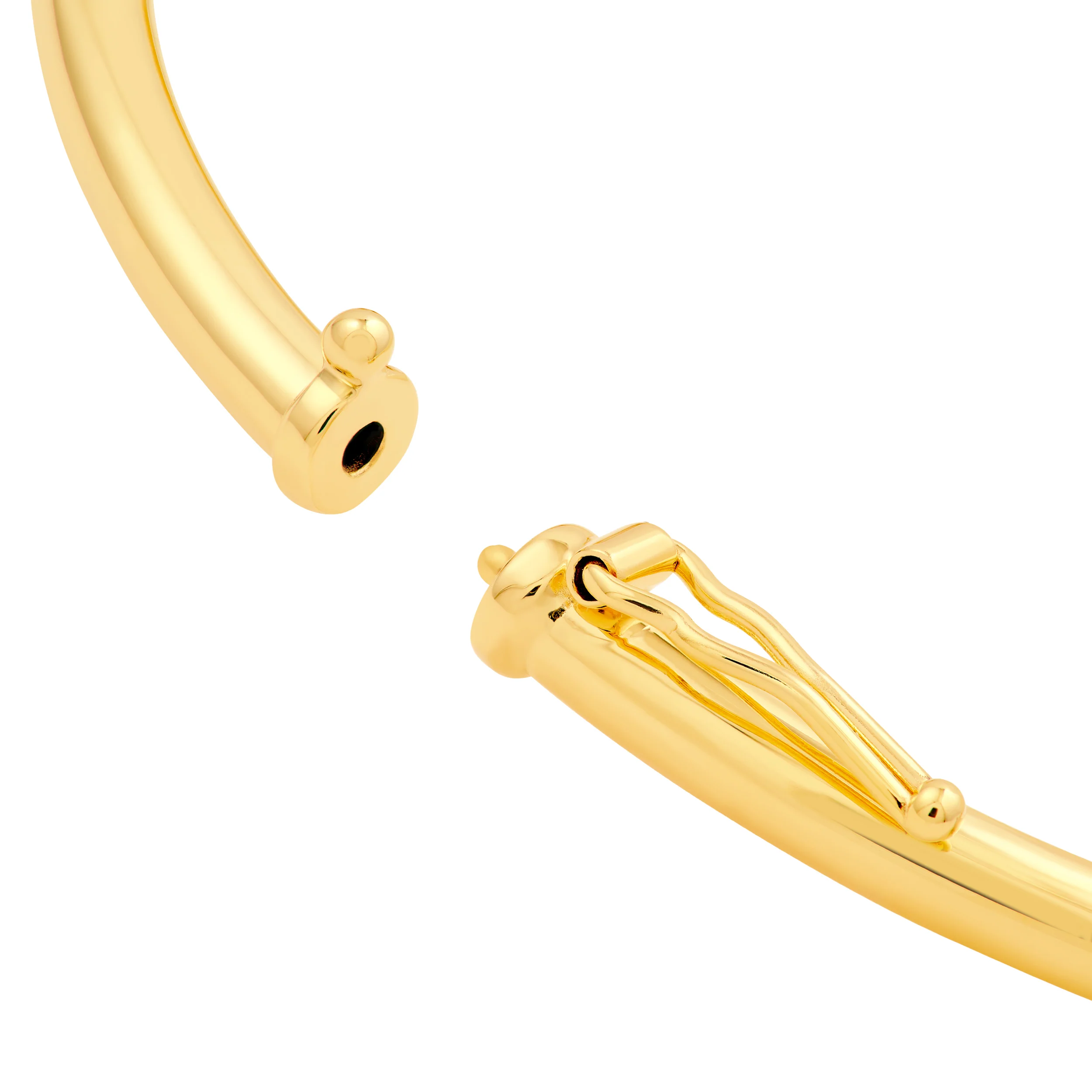 Sabel Collection Yellow Gold Love Knot Tube Bangle - Image 4