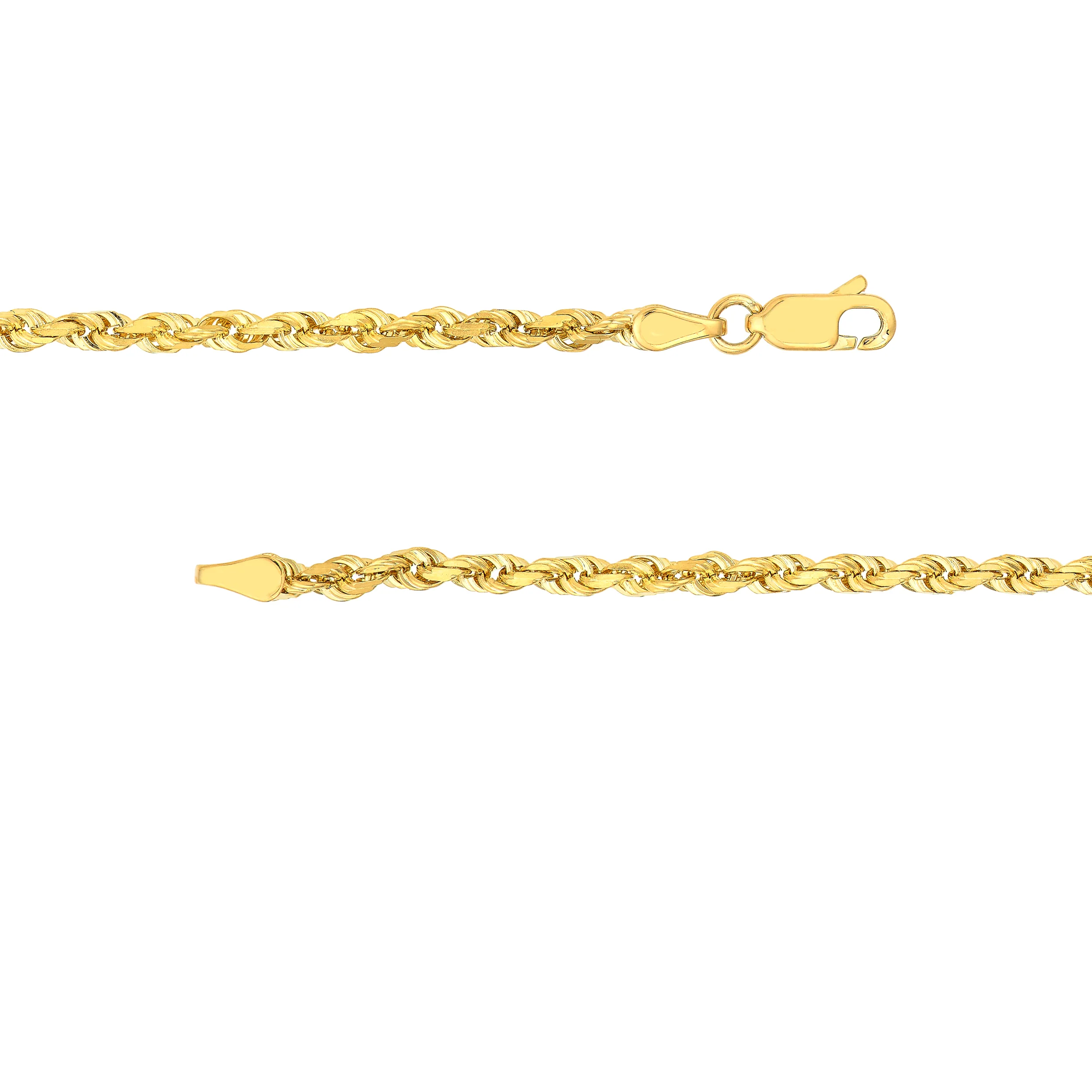 Sabel Collection Yellow Gold Rope Chain Bracelet - Image 3