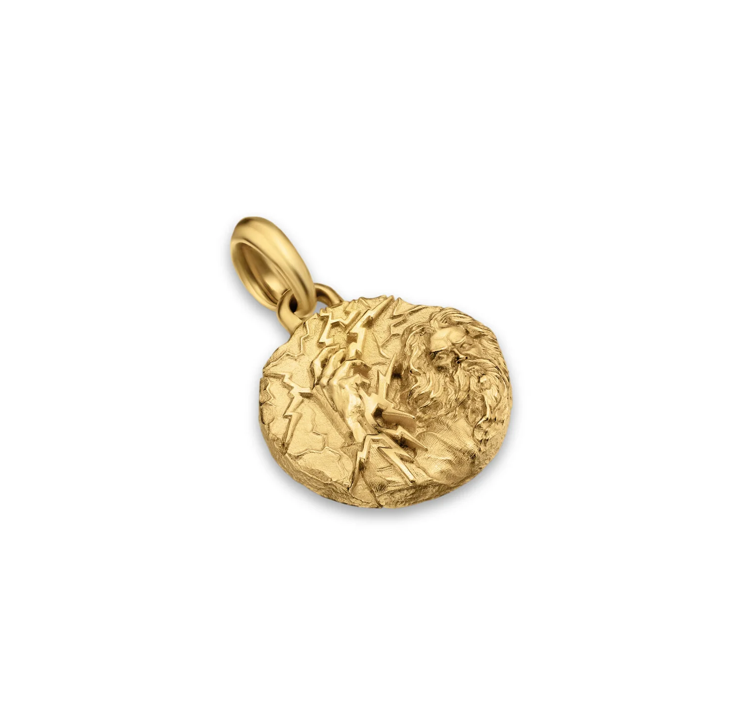 Zeus Amulet in 18K Yellow Gold, 24mm