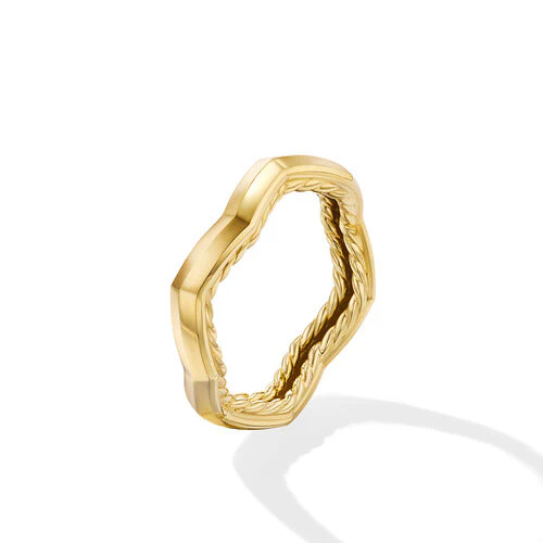 Zig Zag Stax Ring in 18K Yellow Gold, Size 8 - Image 2