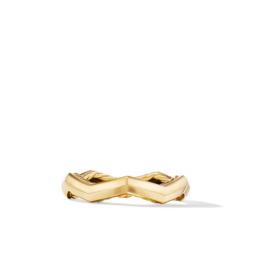 Zig Zag Stax Ring in 18K Yellow Gold, Size 8 - Image 3